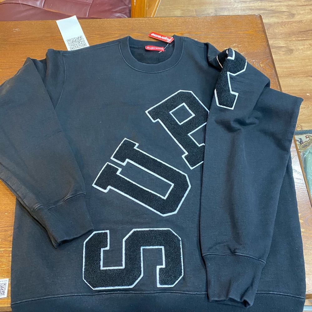 Supreme Big Arc Crewneck - BLACK - LARGE